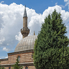 EDIRNE, TURKEY - MAY 26, 2018: Defterdar Mustafa Pasha Mosque in city of Edirne,  East Thrace, Turkey