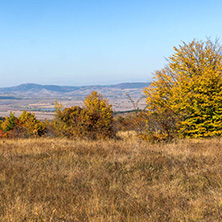 Amazing Autumn landscape of Cherna Gora (Monte Negro) mountain, Pernik Region, Bulgaria