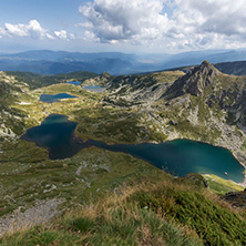 Summer view of The Twin, The Trefoil, The Fish and The Lower, Rila Mountain, The Seven Rila Lakes, Bulgaria