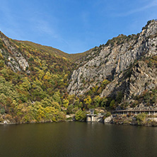 Amazing Autumn landscape of The Krichim Reservoir, Rhodope Mountains, Plovdiv Region, Bulgaria