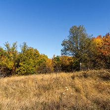 Amazing Autumn Panorama of Cherna Gora (Monte Negro) mountain, Pernik Region, Bulgaria